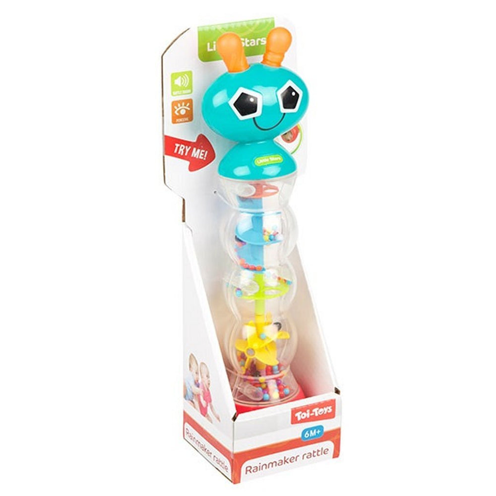 Toi-toys kleine sterren rups rammelaar met spiegel
