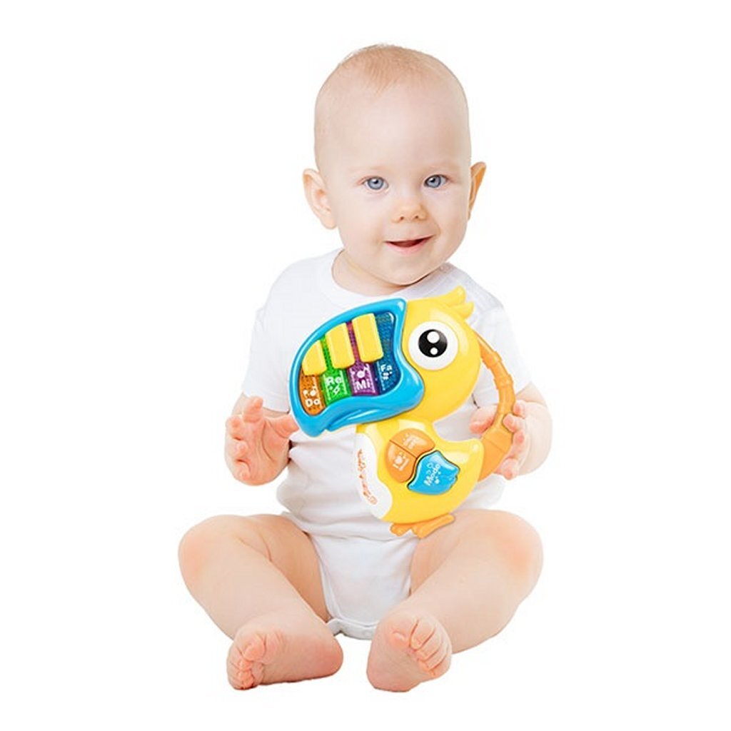 Toi-toys kleine sterren babypiano met muziek toekan met licht en geluid