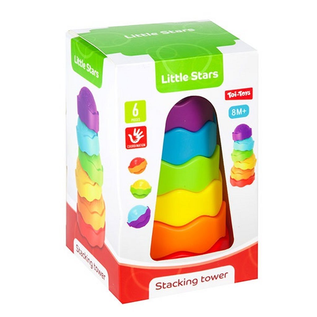 Kleine sterren stapeltorentaart 6-delig