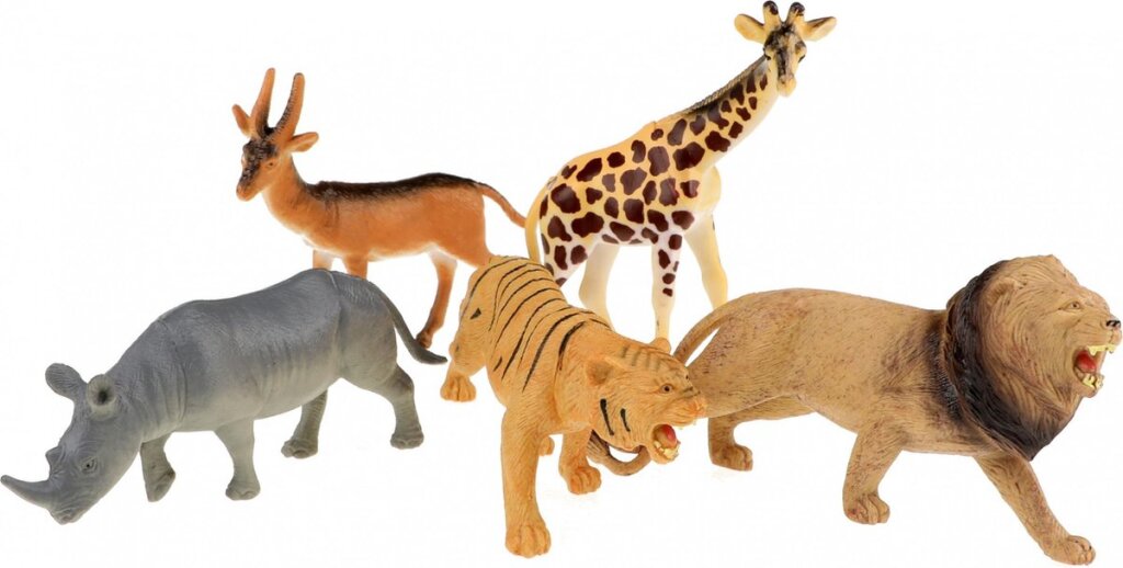 Toi-Toys Dierenwereld Wilde Dieren Deluxe, 5st.