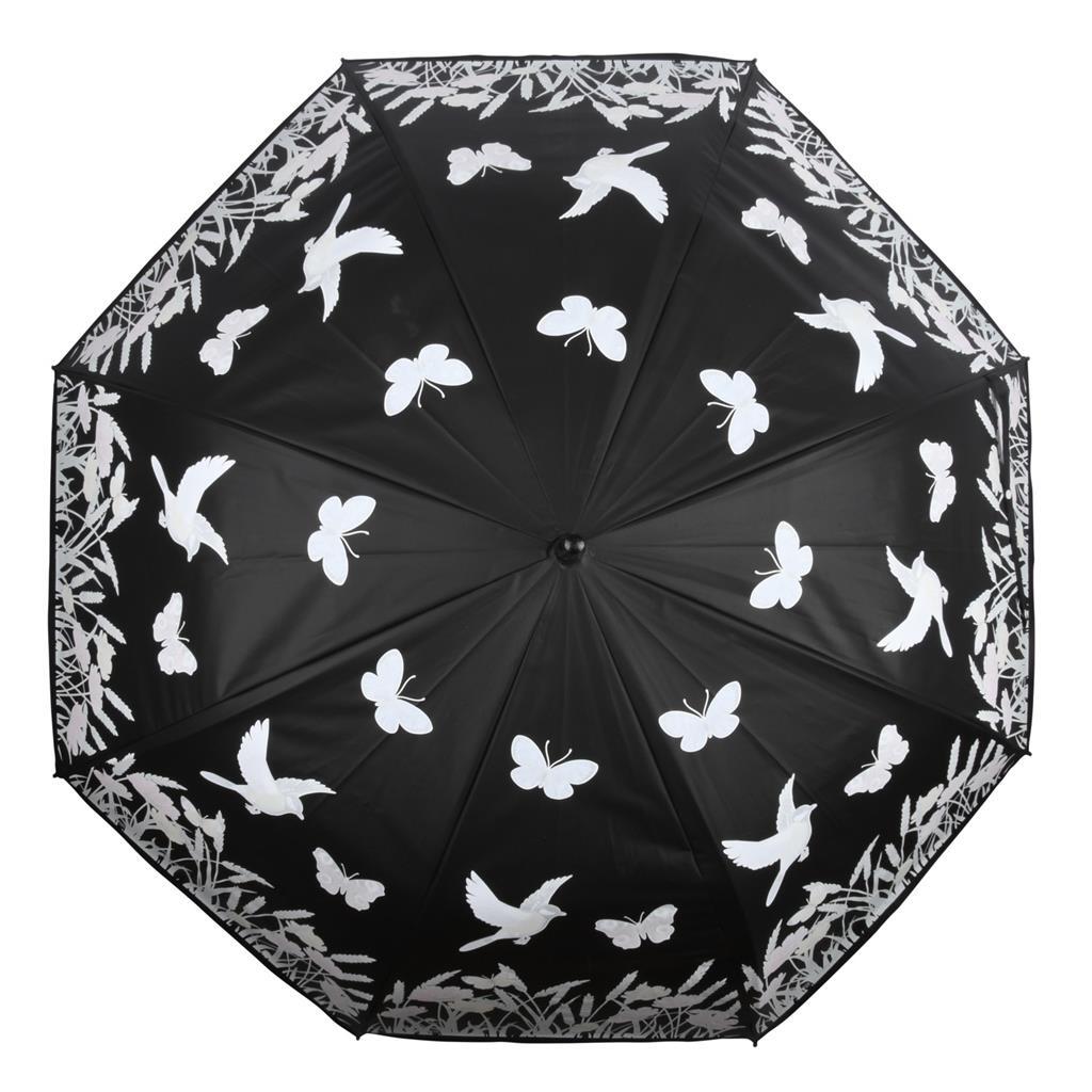 Esschert design kleur veranderende paraplu vogel