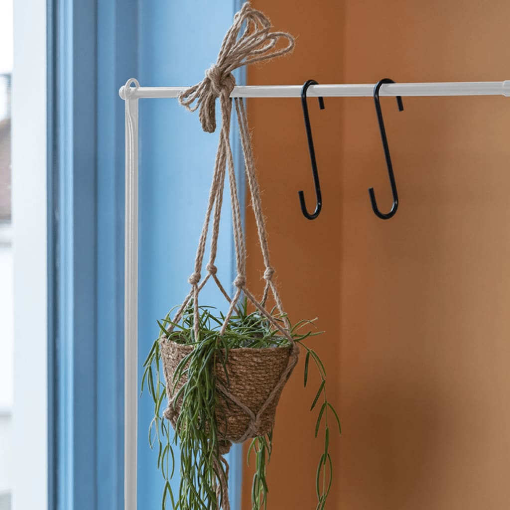 Esschert Design Esschert Design Tafelstang met decoratieve klem wit