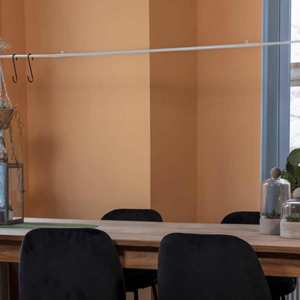 Esschert Design Esschert Design Tafelstang met decoratieve klem wit