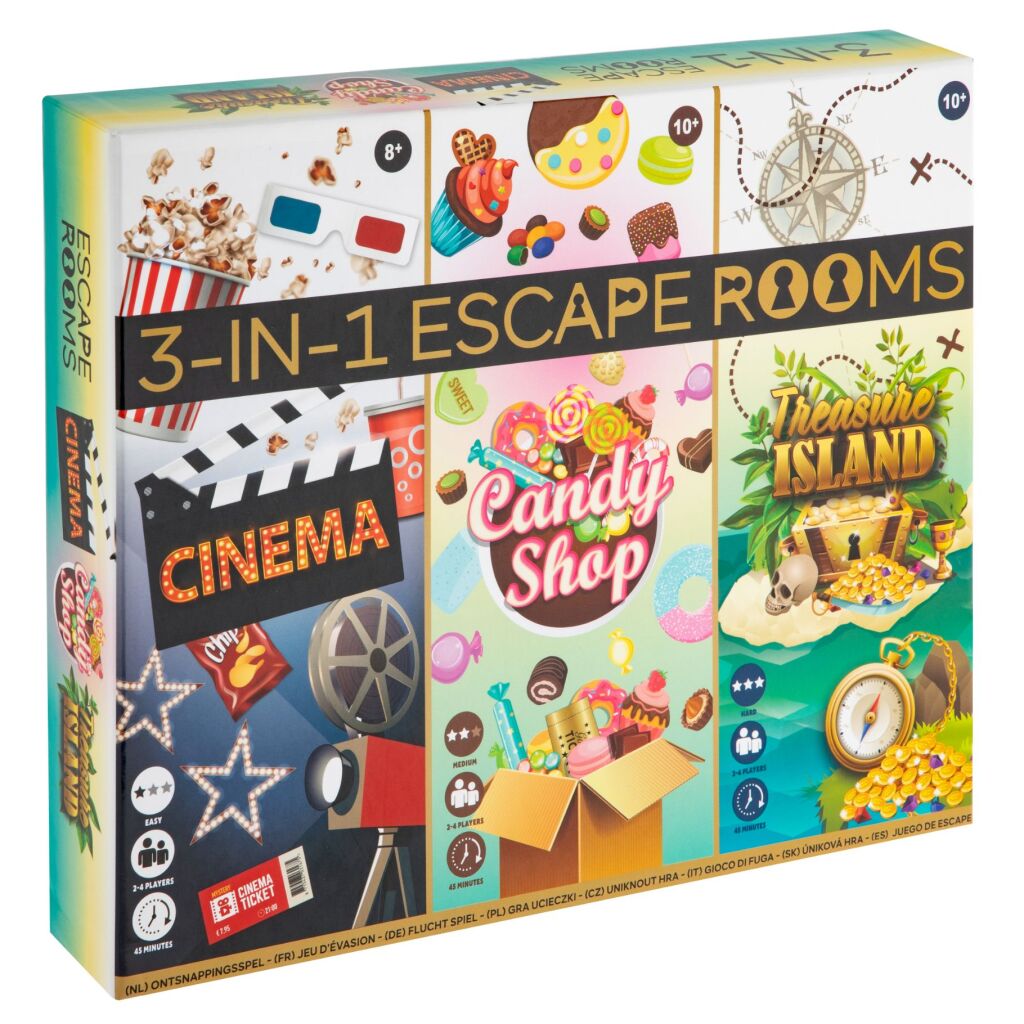 Creatieve knutselgroep 3-in-1 escape rooms