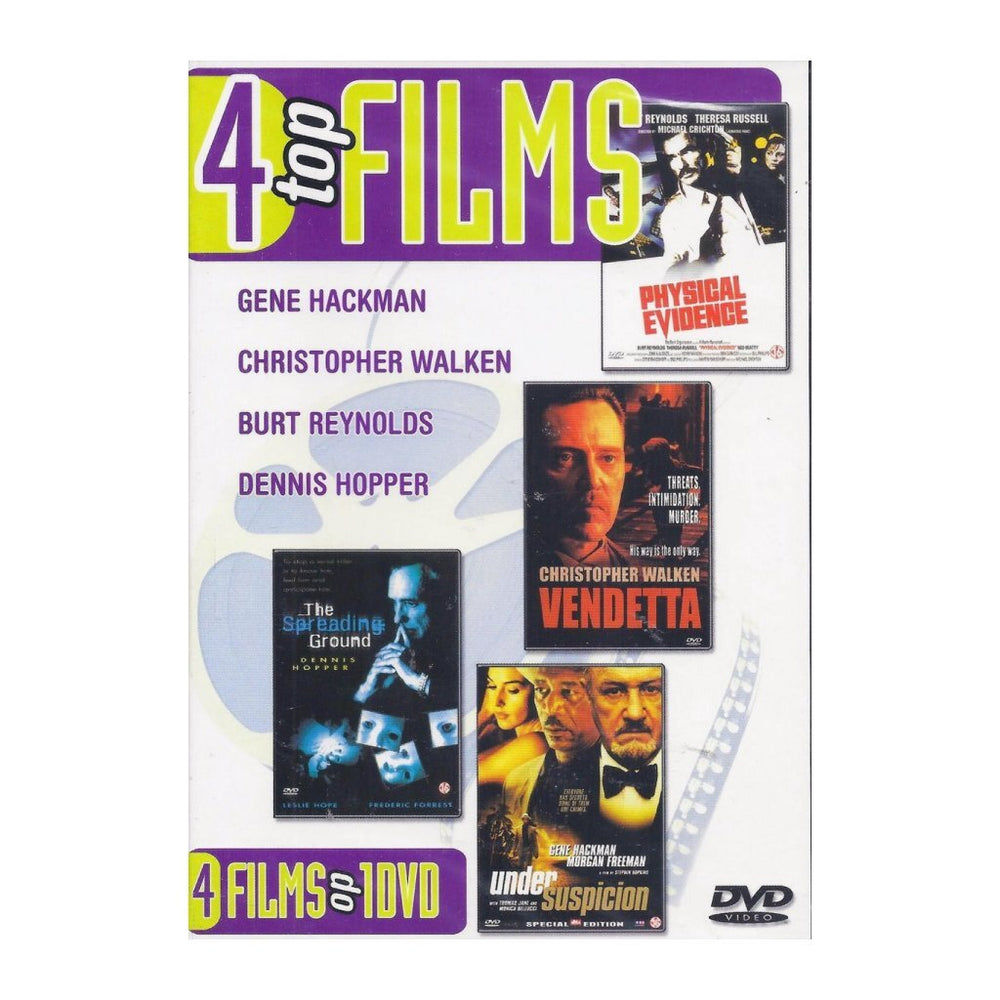 Basis dvd 4 topfilms fysiek bewijs vendetta spreadline grond onder verdenking