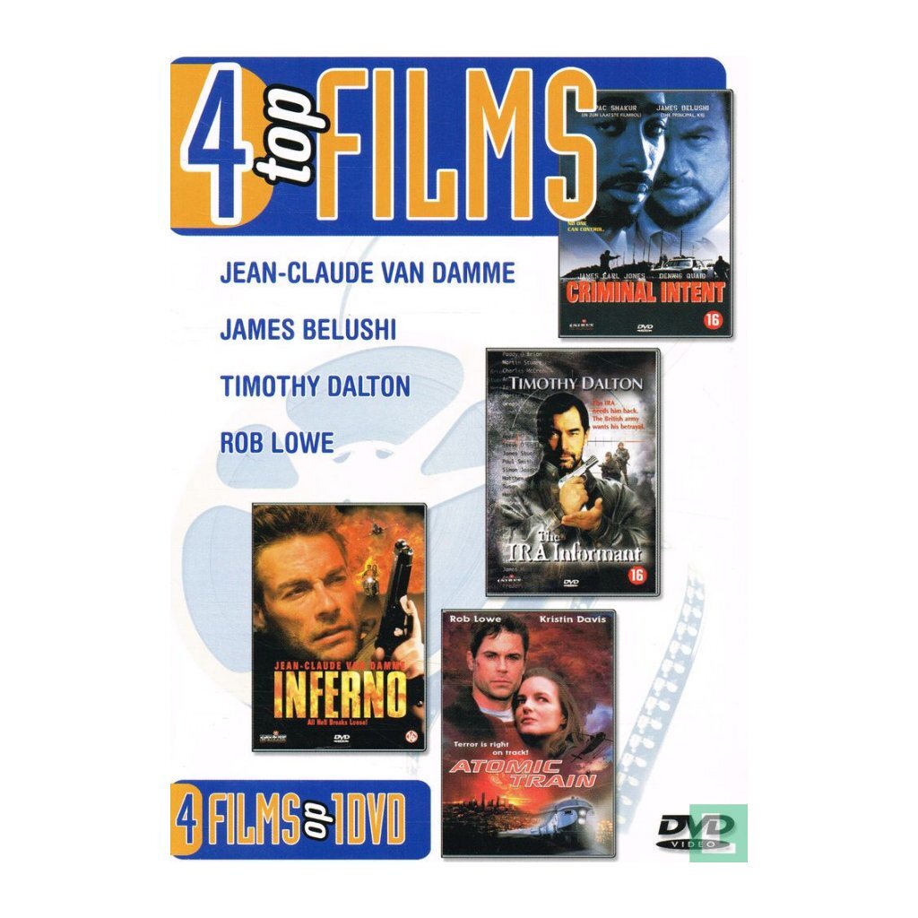 Basis dvd 4 topfilms criminele bedoelingen ira informant inferno atoomtrein