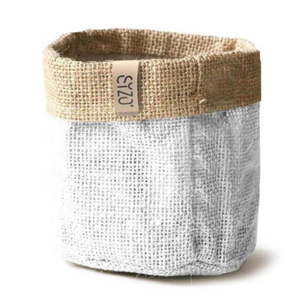 Sizo Sizo Waterdichte Plantenzak van Jute 30 cm Wit