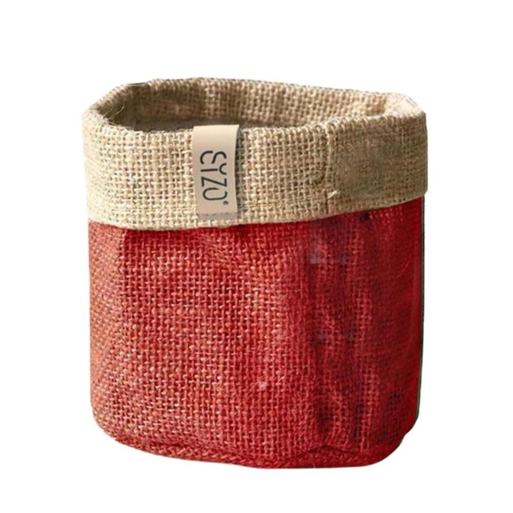 Sizo Sizo waterdichte Plantenzak van Jute 25 cm Rood