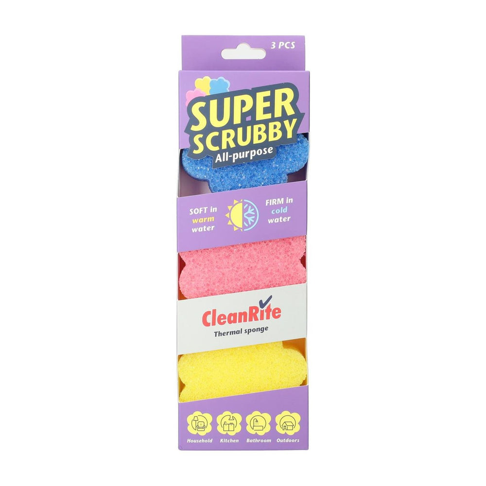 Cleanrite scrubspons 3 stuks