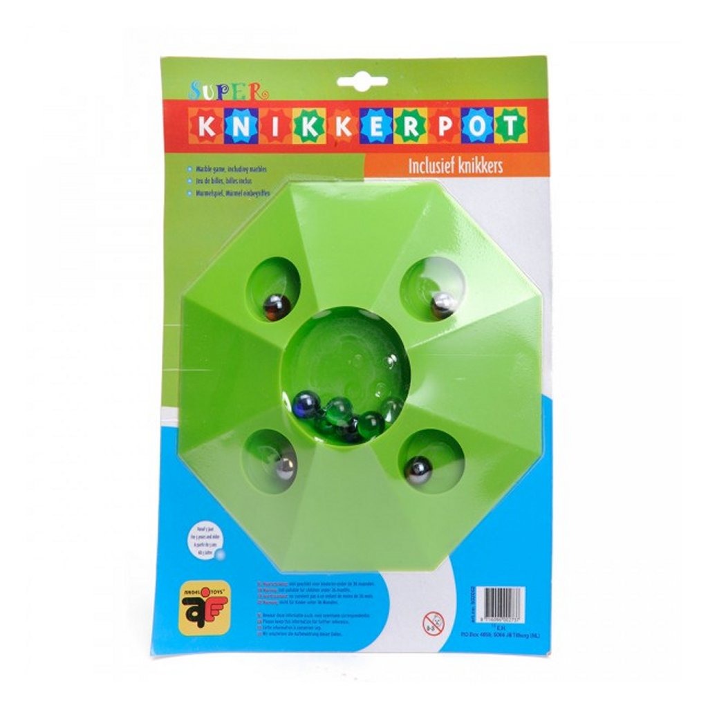 Basis Super Knikkerpot met 10 Knikkers Oslash; 22 cm