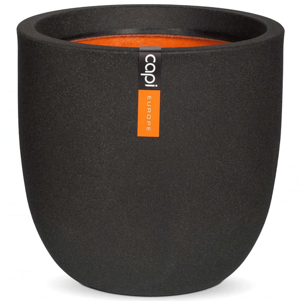 Capi bloempot urban glad 35x34 cm zwart kbl932