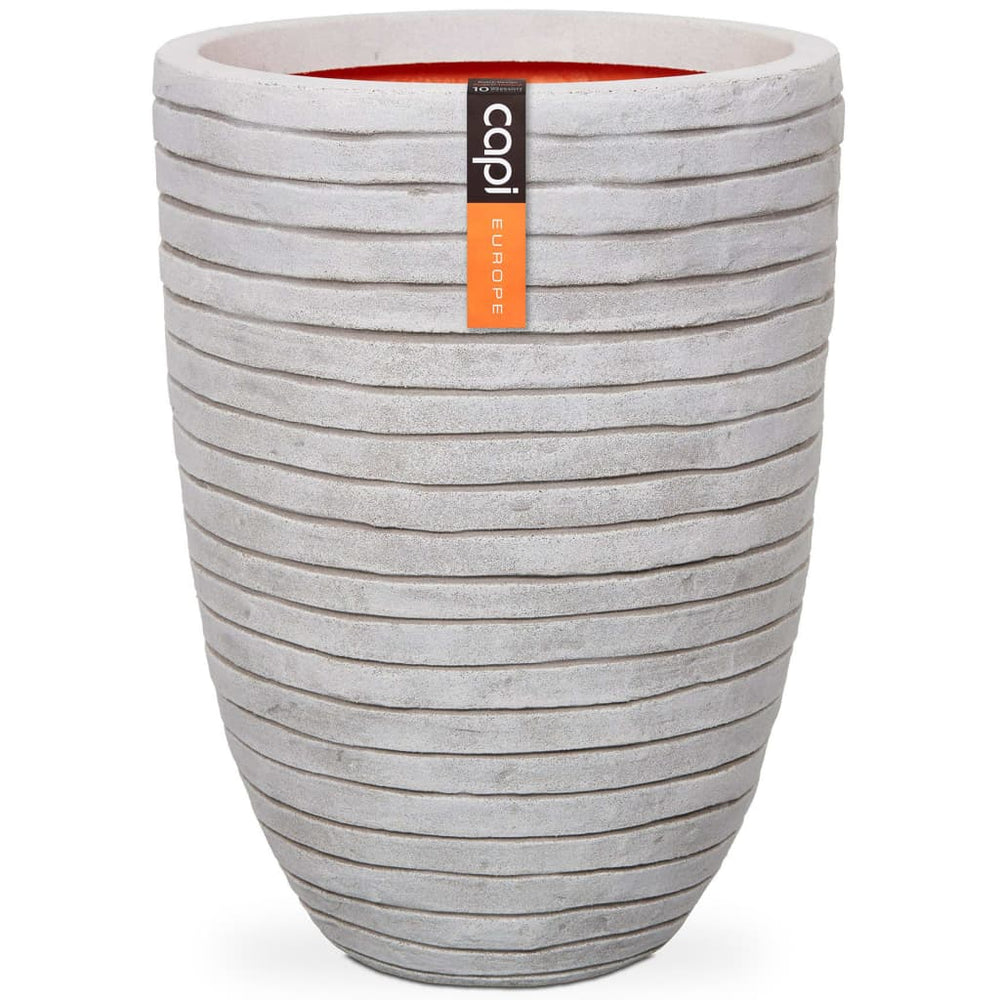Capi bloempot nature row elegant laag 46x58 cm ivoorkleurig krwi783