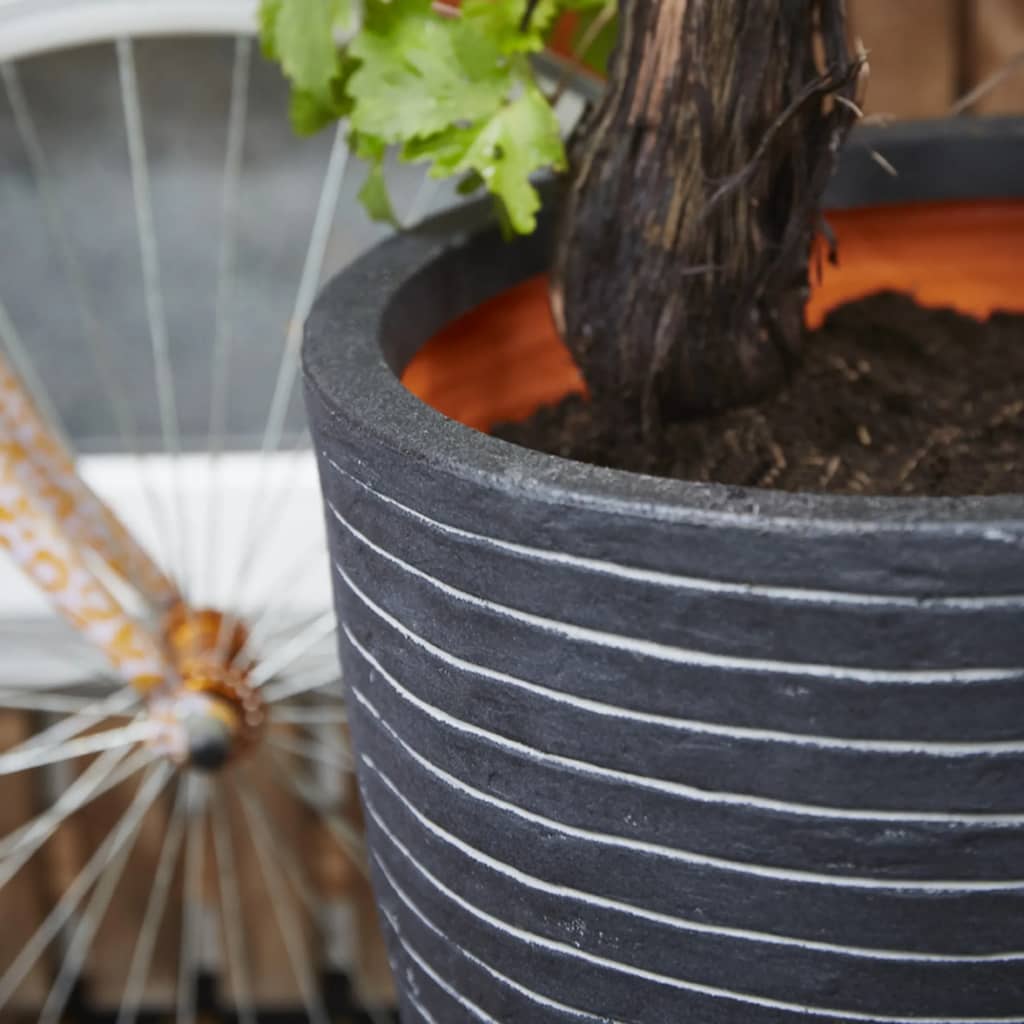 Capi bloempot nature row elegant laag 46x58 cm antraciet krwz783