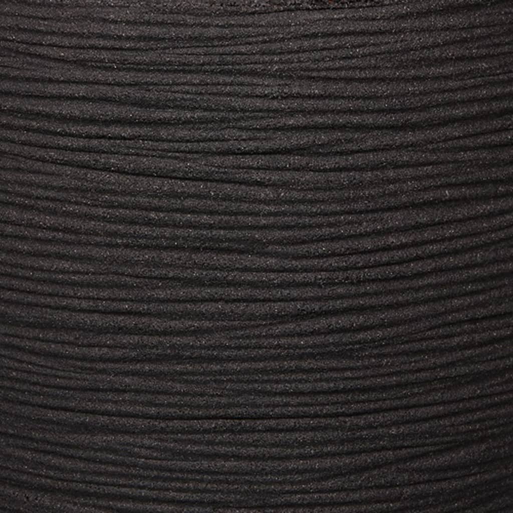 Capi plantenbak nature rib vierkant 50x50 cm zwart