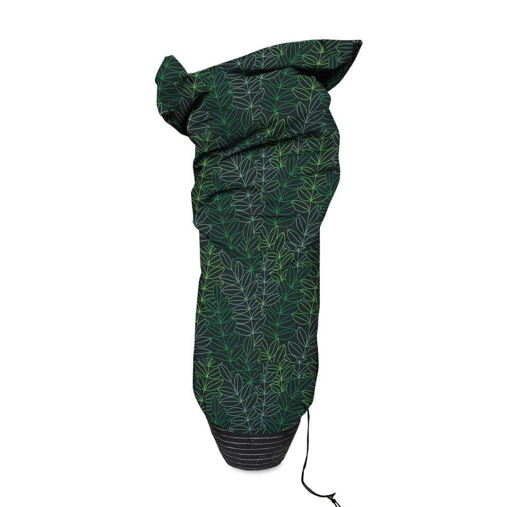 Capi plantenhoes klein 75x150 cm zwarte en groene print