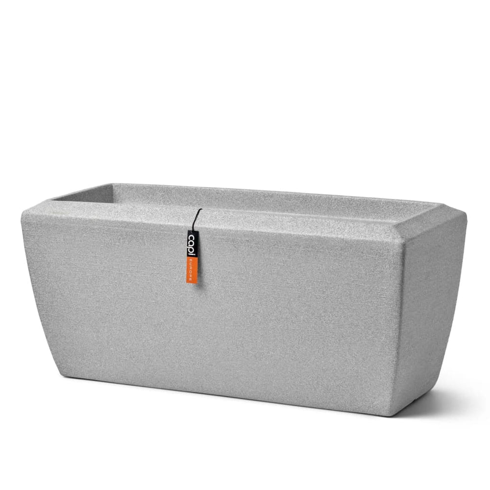 Capi plantenbak boog graniet rechthoekig 90x35x40 cm ivoorkleurig