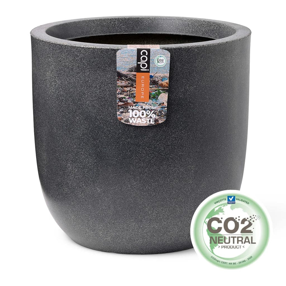 Capi plantenbak afval glad 43x41 cm grijs