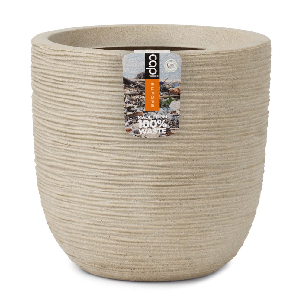 Capi plantenbak afvalrib 43x41 cm terrazzo beige