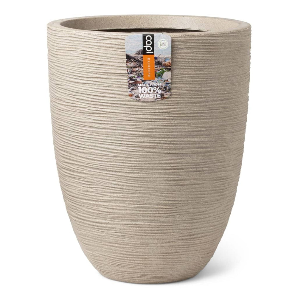 Capi plantenbak afvalrib elegant laag 46x58 cm terrazzo beige