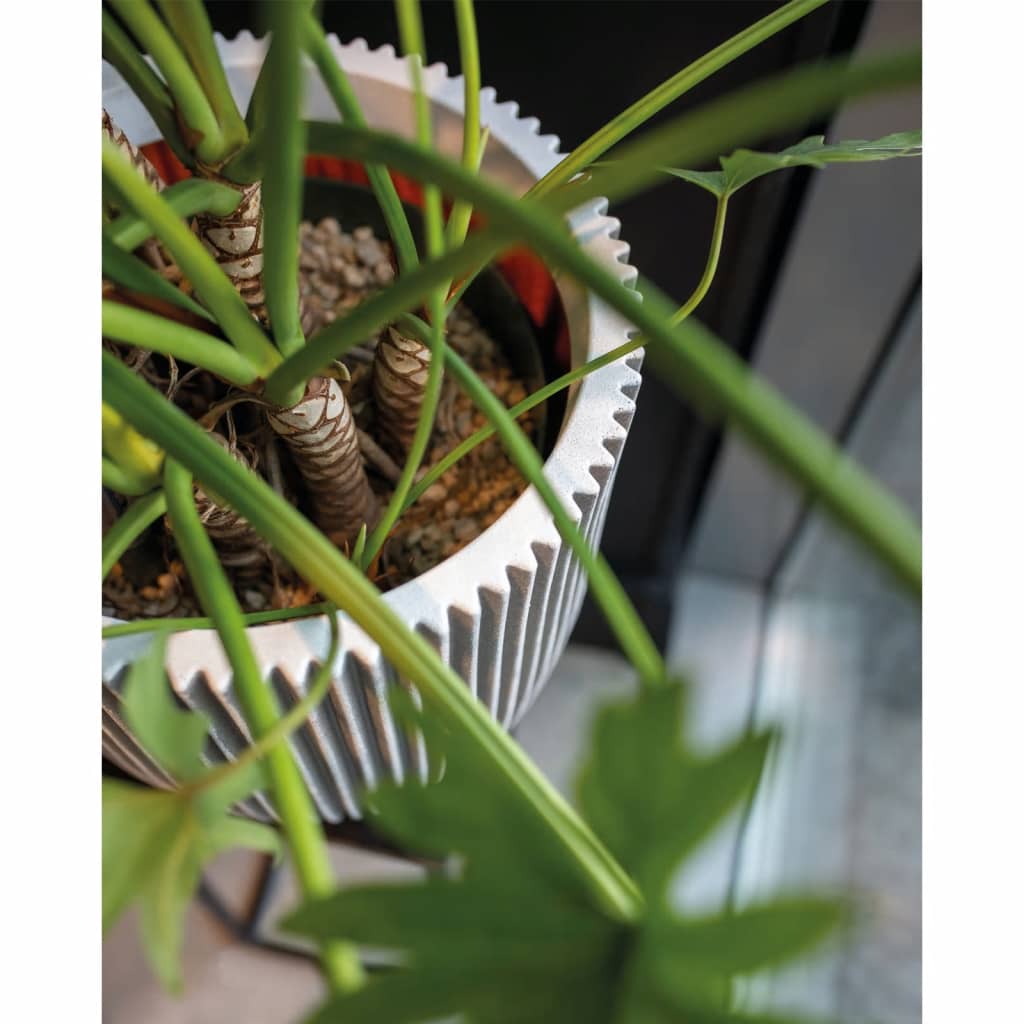 Capi plantenbak groove 35x34 cm ivoorkleurig