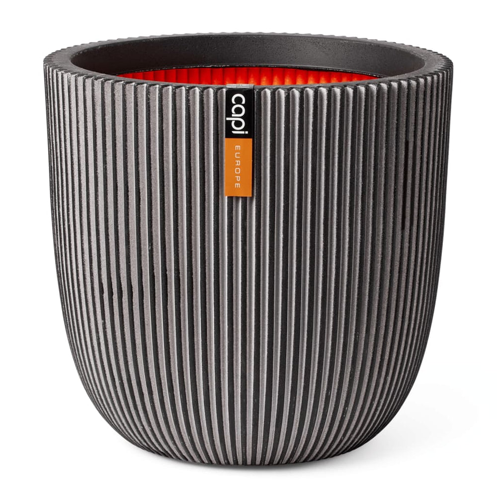 Capi plantenbak groef 43x41 cm antracietkleurig