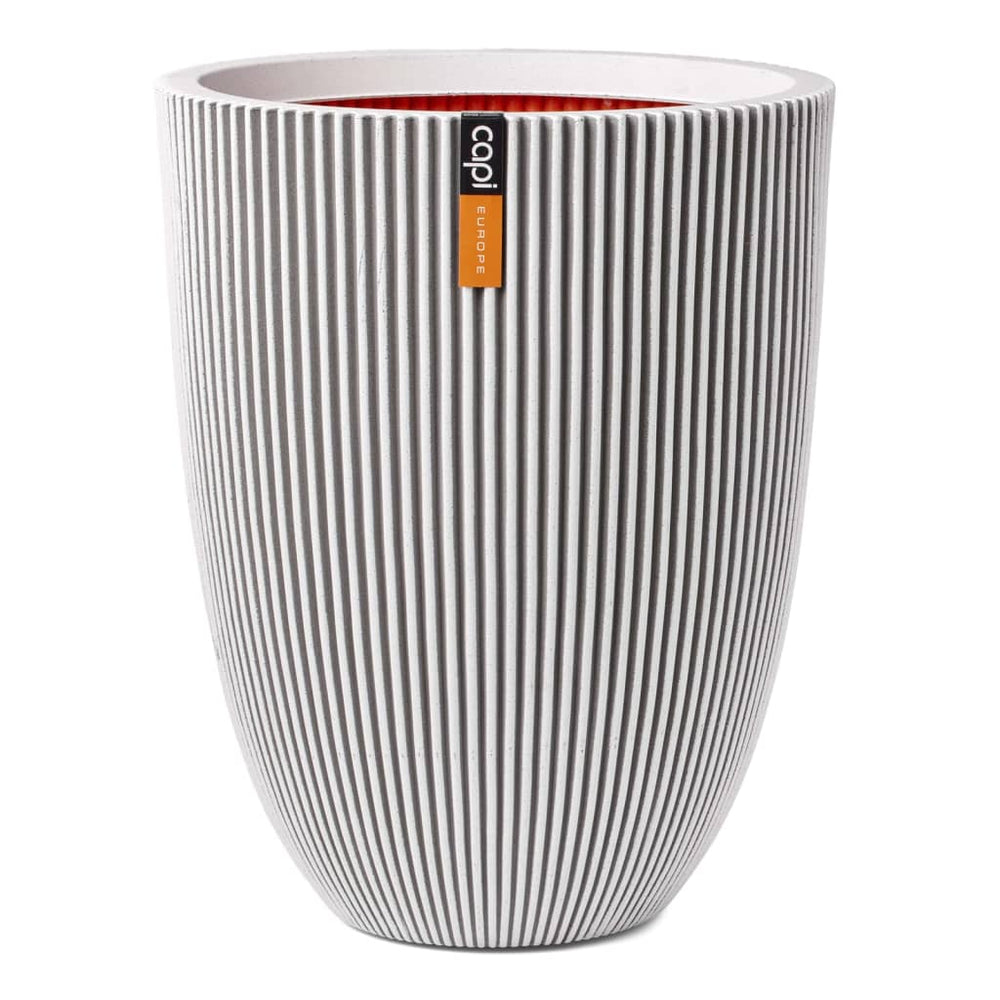 Capi bloempot groove elegant 46x58 cm ivoorkleurig