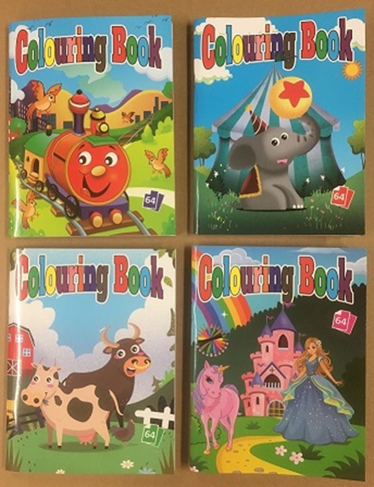 Boek specials nederland bv kleurboekje a5. 64 pag. (20 stuks) 4 ass