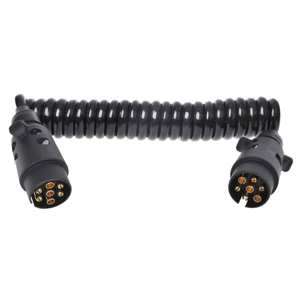Proplus spiraalkabel met 2x7-pins stekker 3m