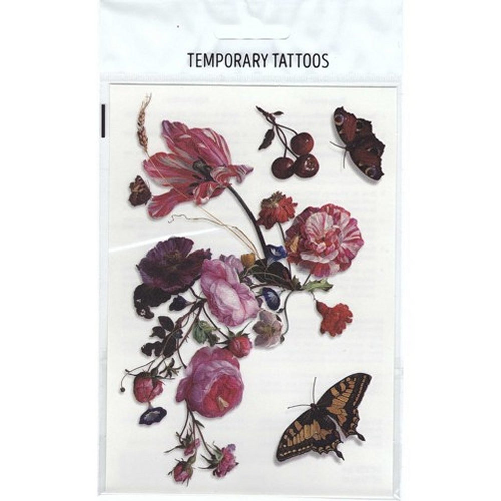 Basis tijdelijke tattoos bloemen 10 stuks