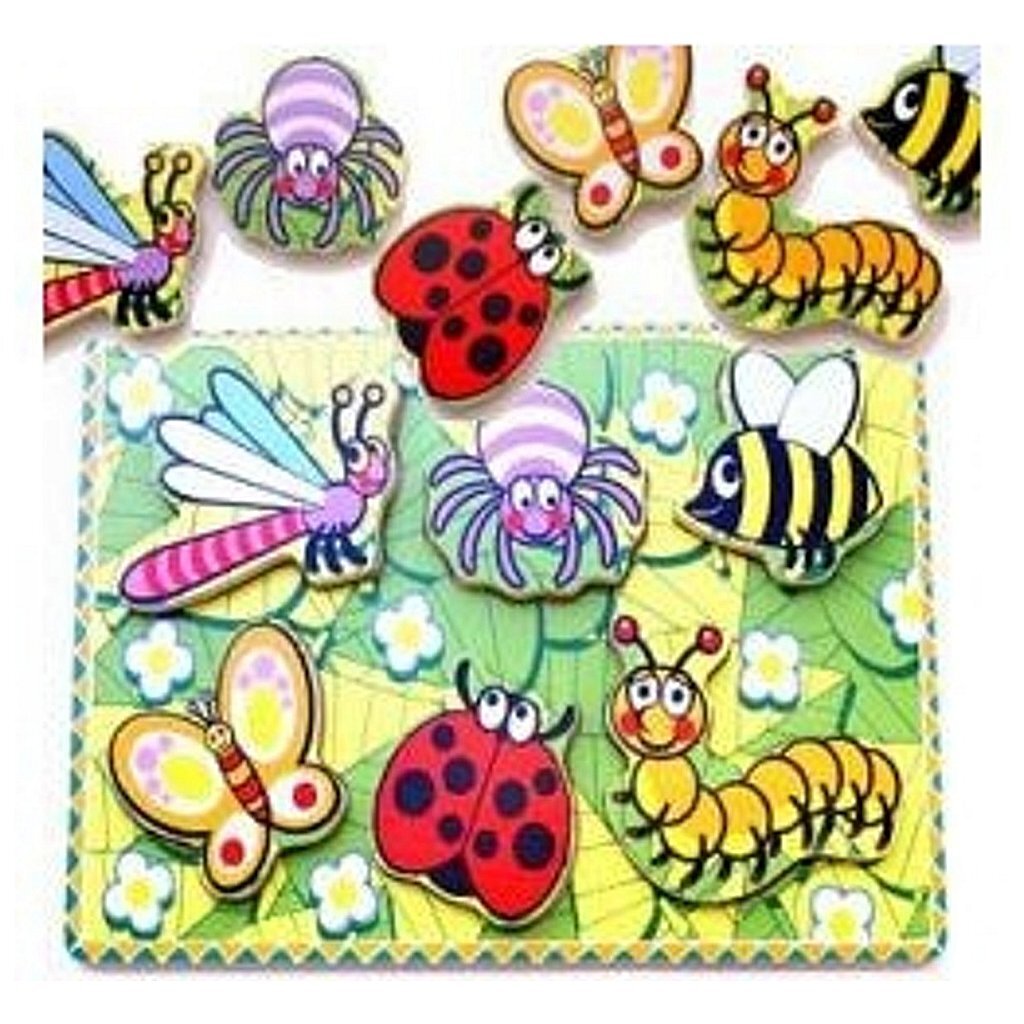 Simply for kids houten puzzel insecten