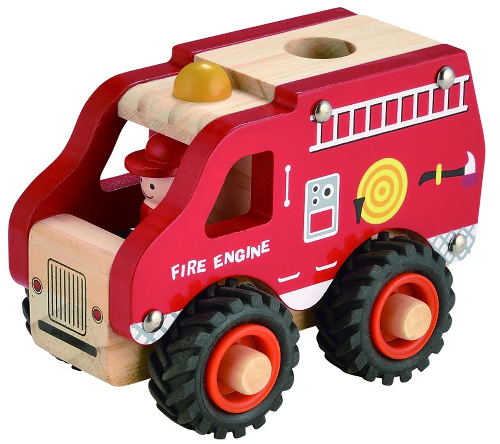 Gewoon voor kinderen houten brandweerauto