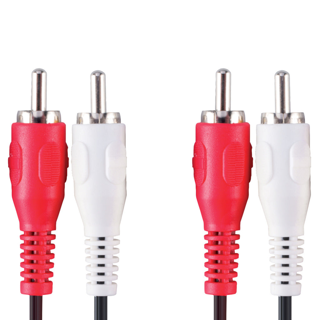 Bandridge val4202 stereo audiokabel 2x rca male - 2x rca male 2.00 m zwart