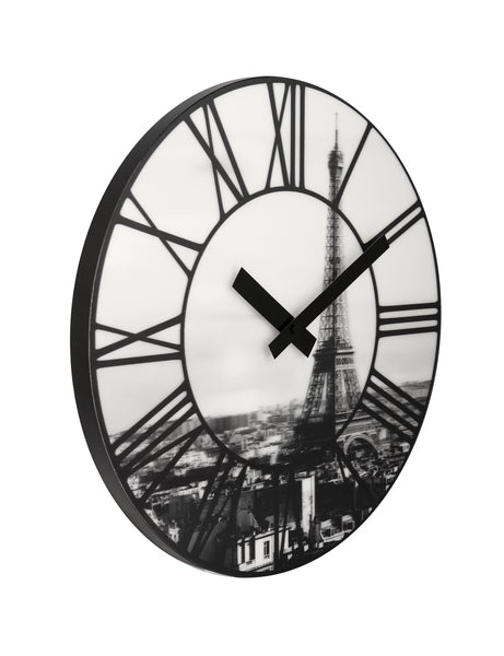 Nextime klok 3004 la ville, ø39 cm, muur, wit