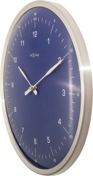 Nextime ne-3243bl wandklok 60 minuten ø33 metaal blauw