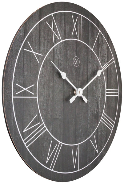 Nextime nx-7345zw wandklok nxt paul dia 40cm hout bruin