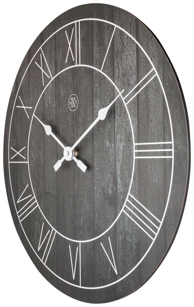 Nextime nx-7345zw wandklok nxt paul dia 40cm hout bruin