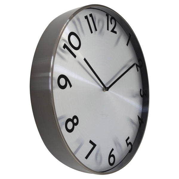 Nextime ne-3289gs metalen wandklok - 40cm -stille klok - metaal - reflectie
