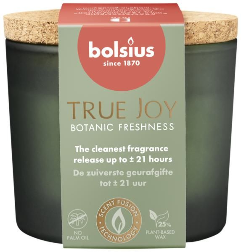 Bolsius true joy geurglas 66 8 - botanic freshness