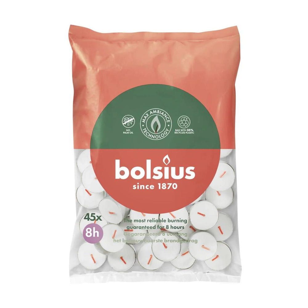 Bolsius theelicht 8-uur zak 45