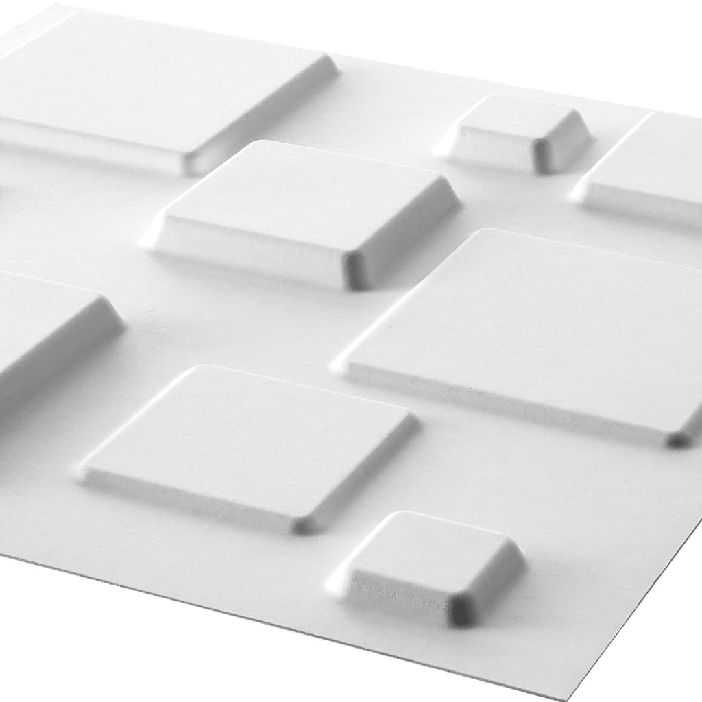 Wallart 12 st wandpanelen 3d ga-wa09 vierkanten