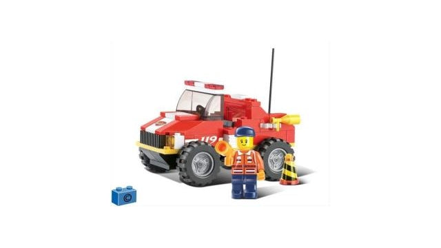 Sluban brandalarm m38-b0217 brandweerjeep 118-delig