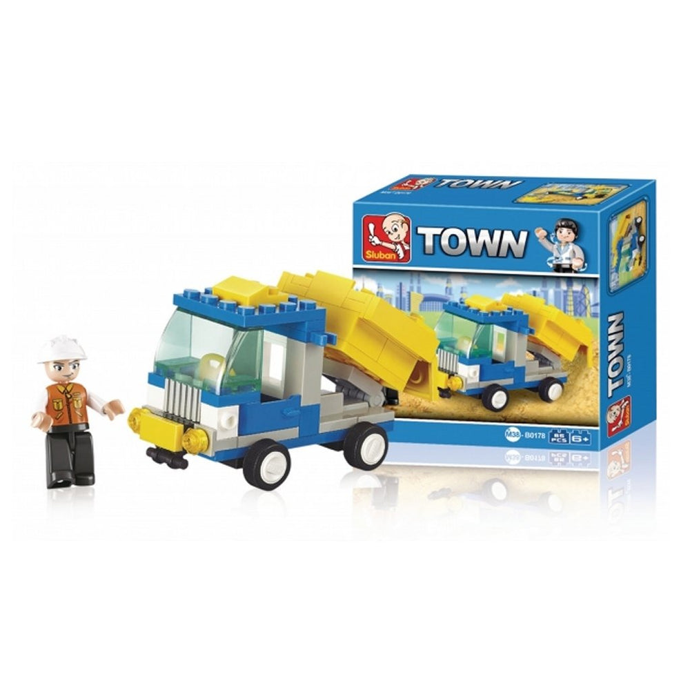 Sluban town m38-b0178 kiepwagen 65-delig