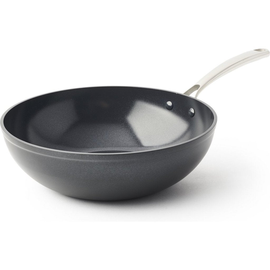 Bk superior keramische wokpan 30 cm zwart