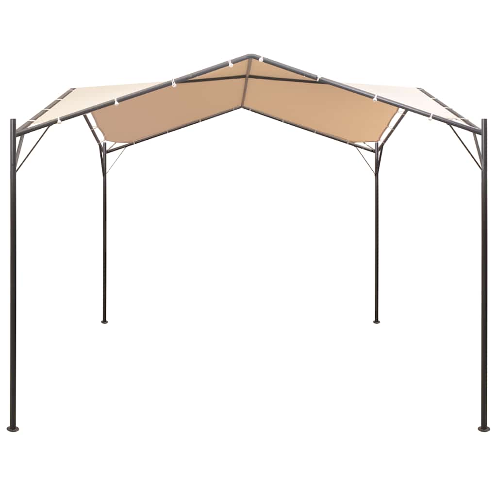 Vidaxl prieel 3x3 m staal beige