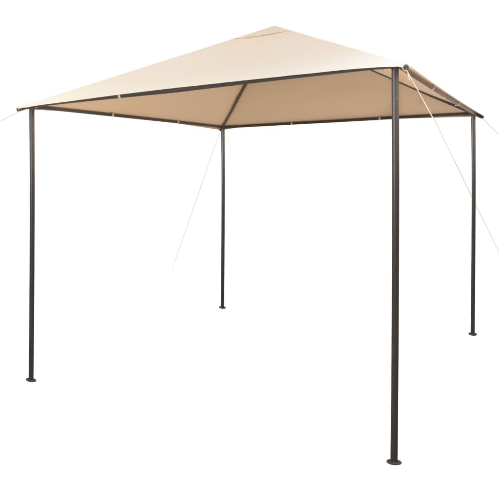 Vidaxl prieel 3x3m staal beige