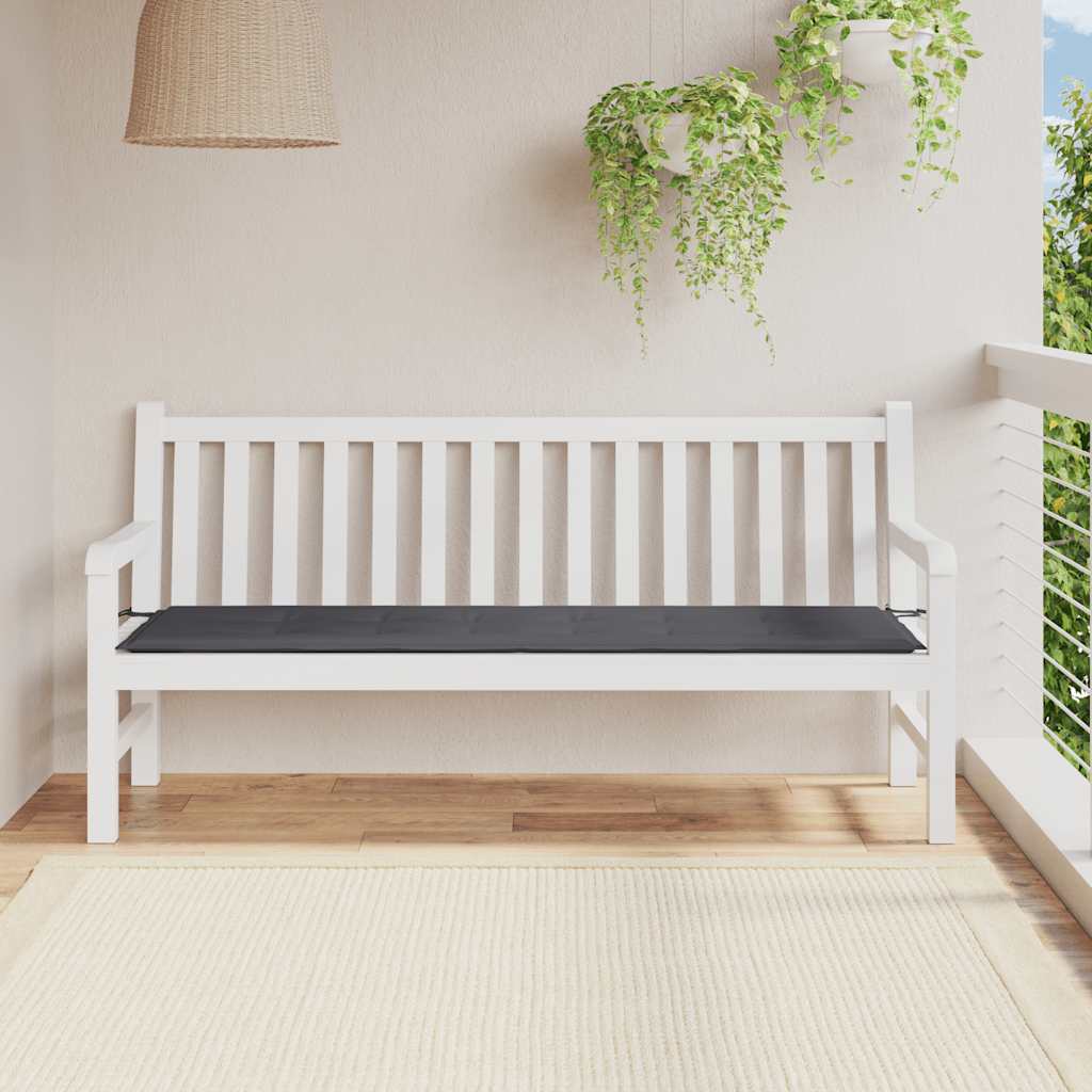 Vidaxl tuinbankkussen 180x50x3 cm oxford stof antracietkleurig