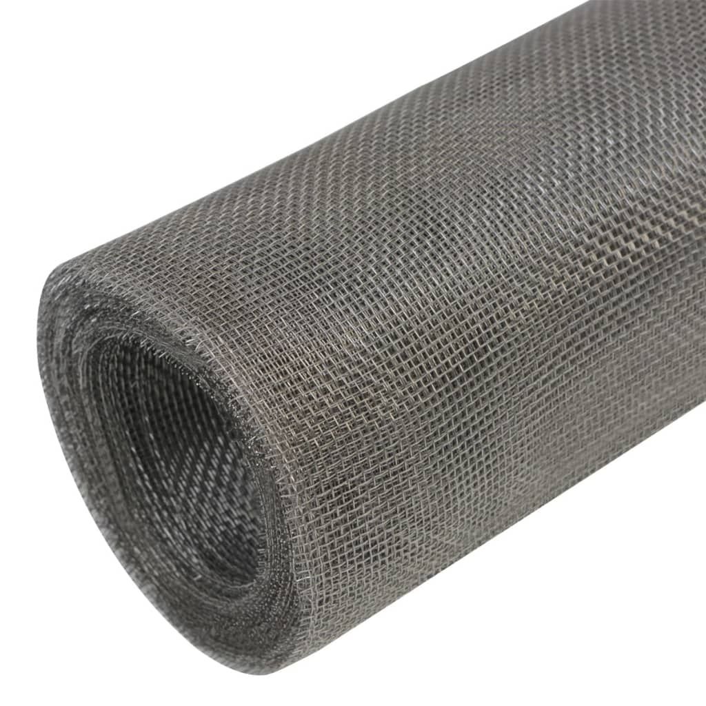 Vidaxl gaas 100x500 cm roestvrij staal zilverkleurig