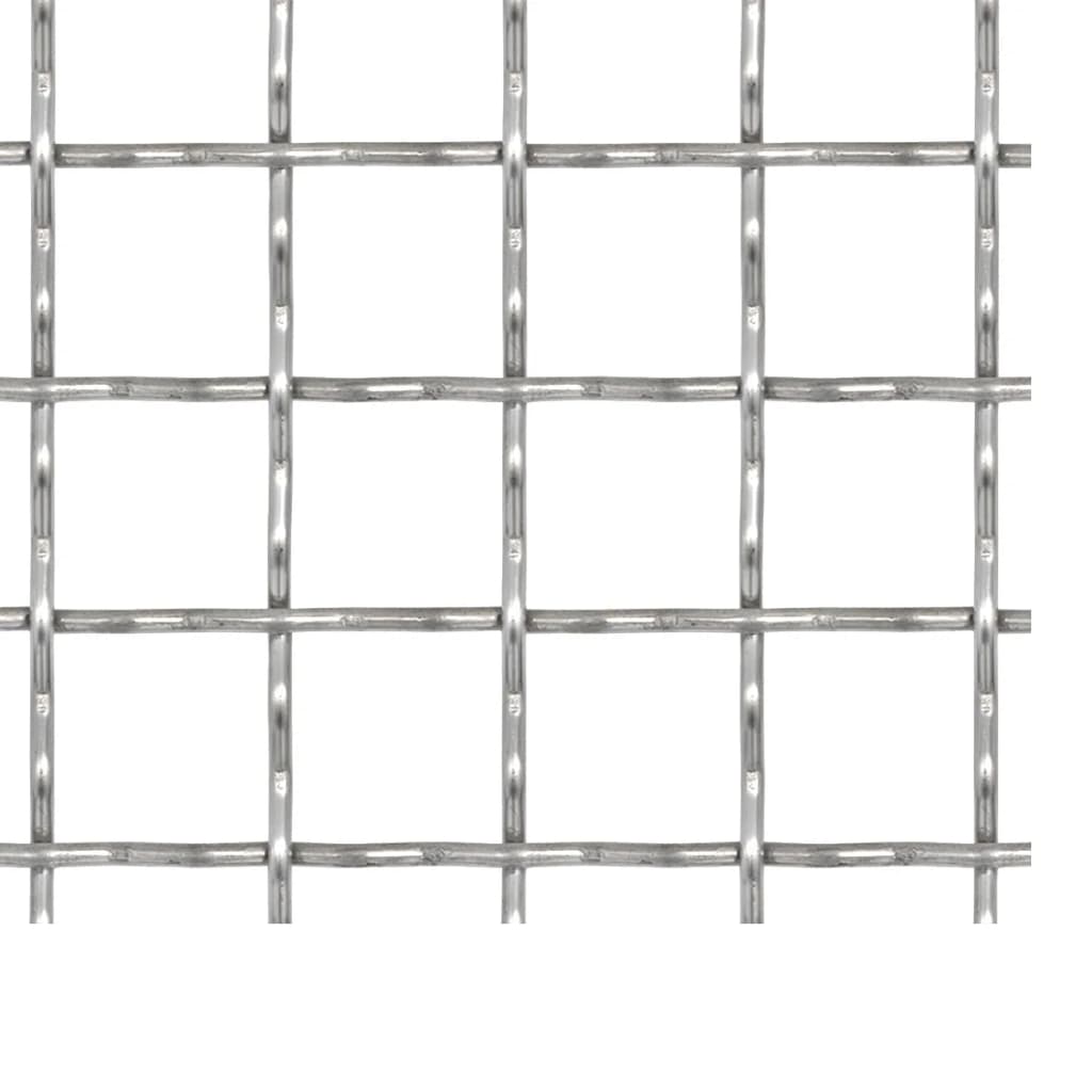 Vidaxl draadhek geweven gaas 100x85 cm 11x11x2 mm roestvrij staal