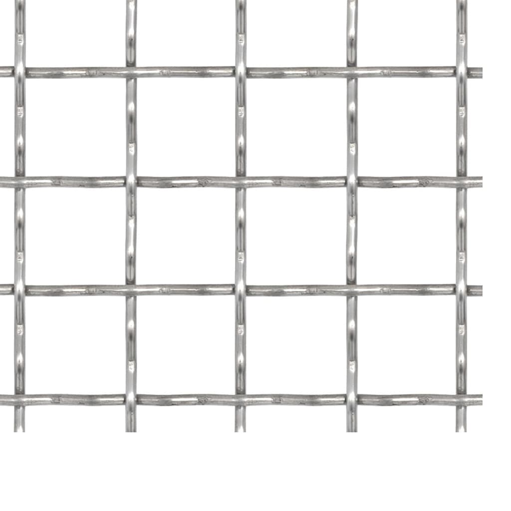 Vidaxl draadhek geweven gaas 100x85 cm 21x21x2,5 mm roestvrij staal