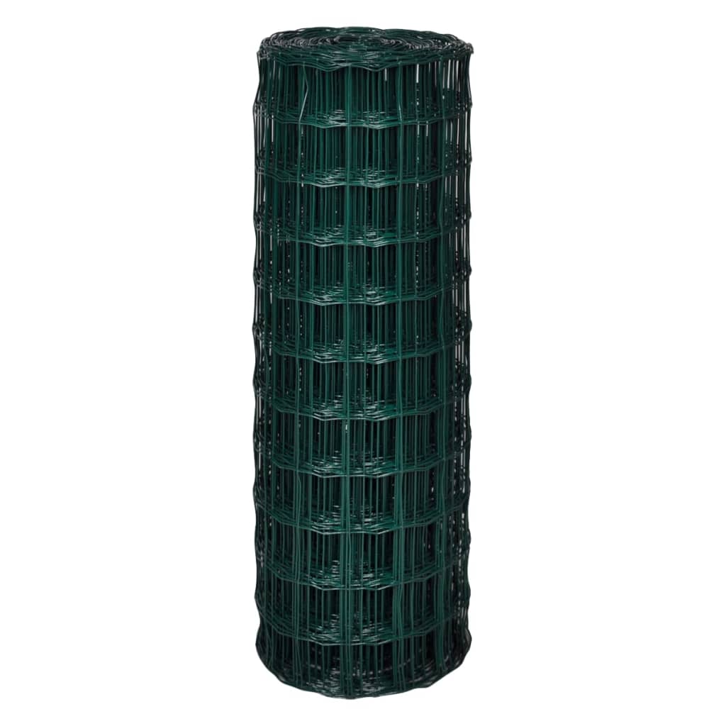 Vidaxl eurohek 25x1,7m staal groen